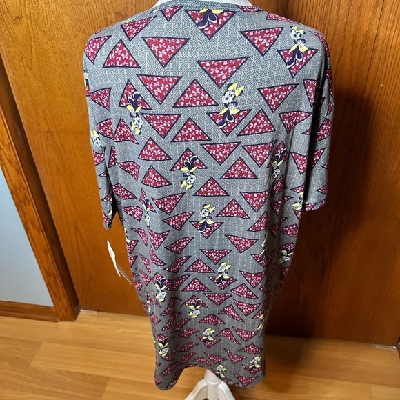 NWT Lularoe Disney Minnie Mouse Irma shirt XXS high-low tunic t shirt oversized - Picture 2 of 16